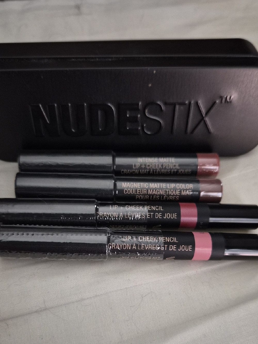 NWT NUDESTIX Lip + Cheek Pencils — Belle, Boho, Love, Sin